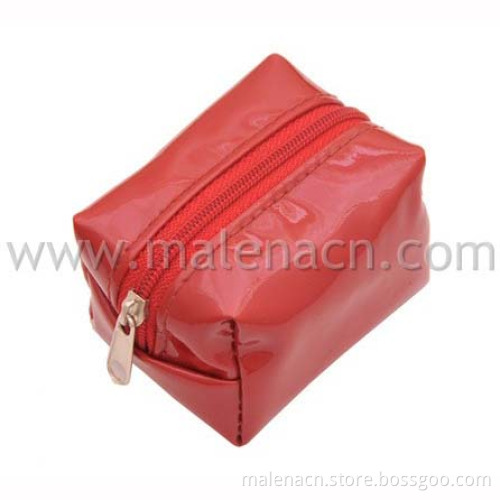 1PC Red Square Cosmetic Bag/Makeup Bag With Zipper (91510385516)